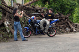 Photo apr&egrave;s chute