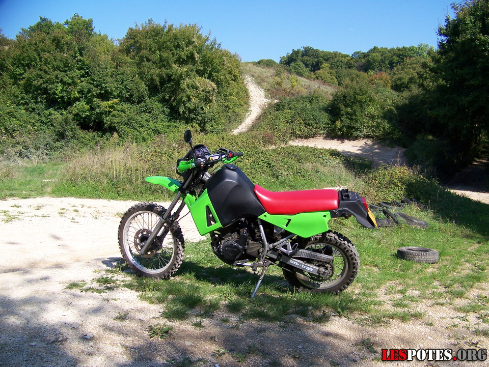 Photographie : 650 KLR au soleil