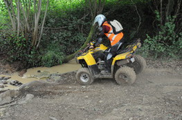 Franchissement en quad