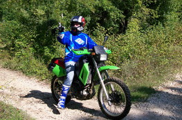 650 KLR dans la boue