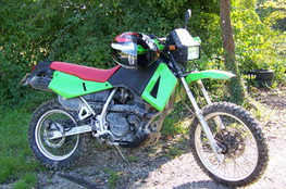 650 KLR et la boue