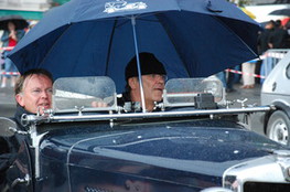 MG sous la pluie