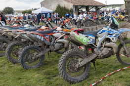 Arrivée - parc moto