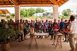 D&eacute;part - discours de M. le Maire