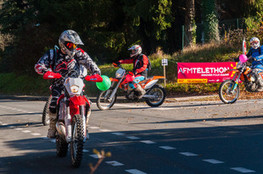Saint-Jory - d&eacute;part moto