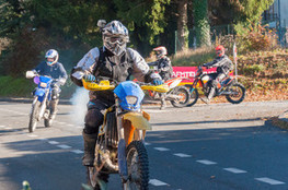 Saint-Jory - d&eacute;part moto